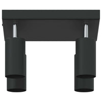 Faretto da soffitto Nero 26 x 26 x 16.5 cm Acciaio 4108200