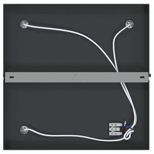 Faretto da soffitto Nero 26 x 26 x 16.5 cm Acciaio 4108200