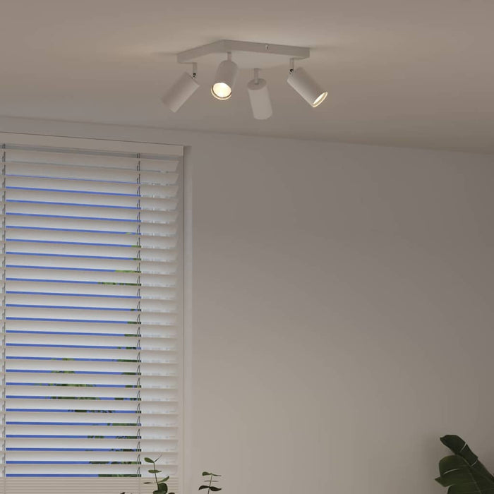 Faretto da soffitto Bianco 26 x 26 x 16.5 cm Acciaio 4108201