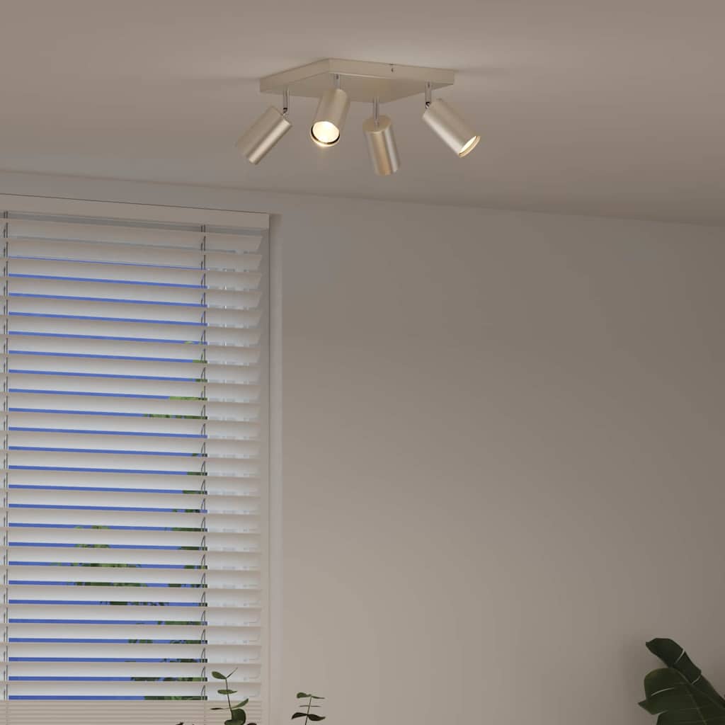 Faretto da soffitto Nickel spazzolato 26 x 26 x 16.5 cm Acciaio 4108202