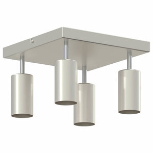 Faretto da soffitto Nickel spazzolato 26 x 26 x 16.5 cm Acciaio 4108202
