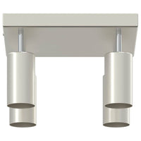 Faretto da soffitto Nickel spazzolato 26 x 26 x 16.5 cm Acciaio 4108202