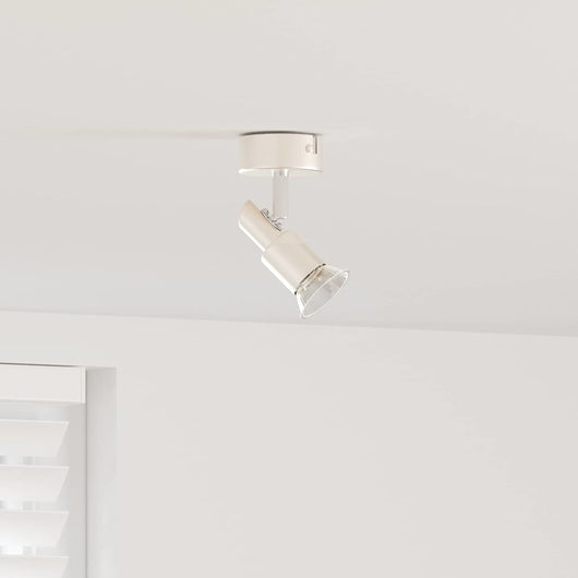 Faretto da soffitto Nickel spazzolato 8 x 8 x 10.5 cm Acciaio 4108206