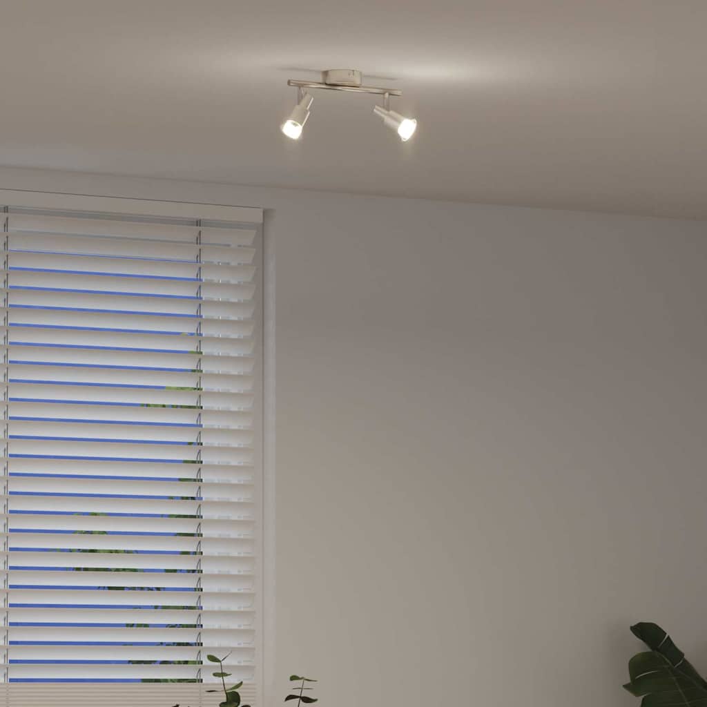 Faretto da soffitto Nickel spazzolato 25.5 x 8 x 11 cm Acciaio 4108207