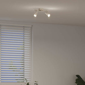 Faretto da soffitto Nickel spazzolato 25.5 x 8 x 11 cm Acciaio 4108207