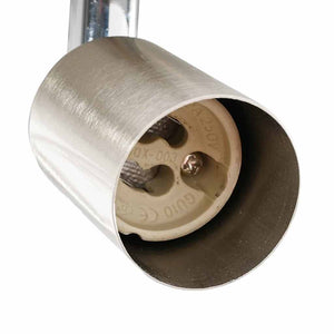 Faretto da soffitto Nickel spazzolato 12 x 8 cm Acciaio 4108208