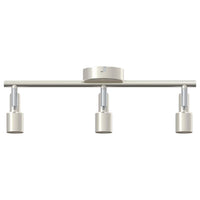 Faretto da soffitto Nickel spazzolato 39 x 10.5 x 10.5 cm 4108209