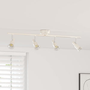 Faretto da soffitto Nickel spazzolato 70 x 9 x 12.5 cm Acciaio 4108210