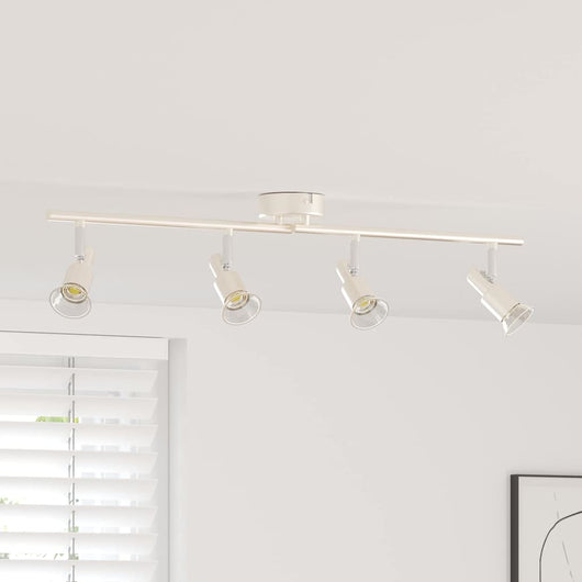 Faretto da soffitto Nickel spazzolato 70 x 9 x 12.5 cm Acciaio 4108210