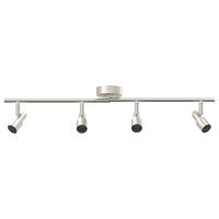 Faretto da soffitto Nickel spazzolato 70 x 9 x 12.5 cm Acciaio 4108210