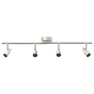 Faretto da soffitto Nickel spazzolato 70 x 9 x 12.5 cm Acciaio 4108210