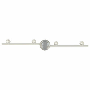 Faretto da soffitto Nickel spazzolato 70 x 9 x 12.5 cm Acciaio 4108210