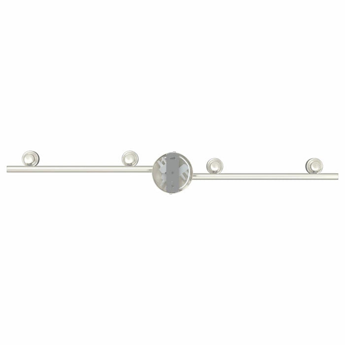 Faretto da soffitto Nickel spazzolato 70 x 9 x 12.5 cm Acciaio 4108210