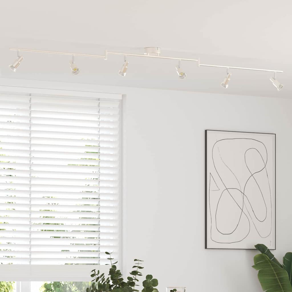 Faretto da soffitto Nickel spazzolato 176.5 x 9.5 x 14 cm 4108211