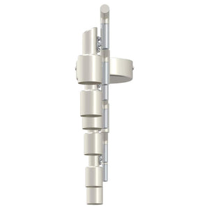 Faretto da soffitto Nickel spazzolato 176.5 x 9.5 x 14 cm 4108211