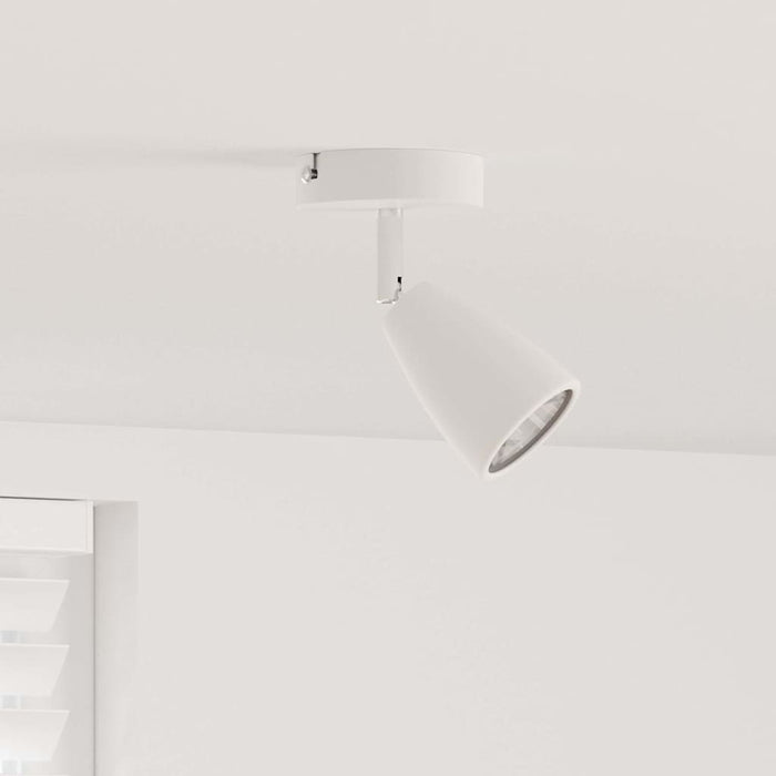 Faretto da soffitto Bianco 8 x 8 x 14.5 cm Acciaio 4108212
