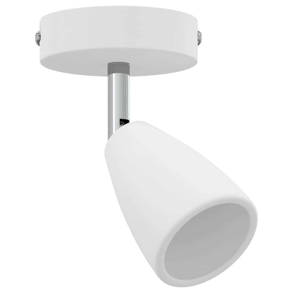 Faretto da soffitto moderno orientabile 25,5 x 8 x 16 cm in metallo bianco 02_0058318