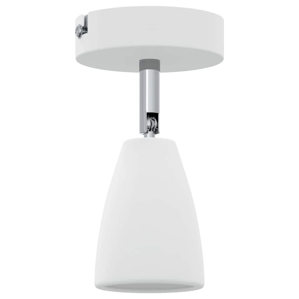 Faretto da soffitto moderno orientabile 25,5 x 8 x 16 cm in metallo bianco 02_0058318