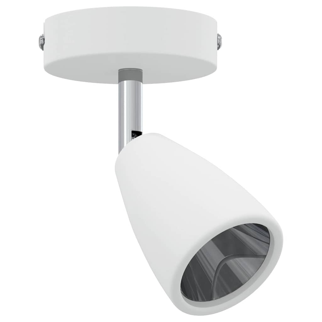 Faretto da soffitto moderno orientabile 25,5 x 8 x 16 cm in metallo bianco 02_0058318