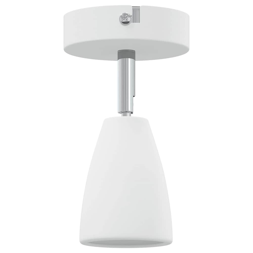 Faretto da soffitto moderno orientabile 25,5 x 8 x 16 cm in metallo bianco 02_0058318