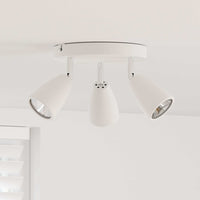 Faretto da soffitto Bianco 19 x 19 x 14.5 cm Acciaio 4108214