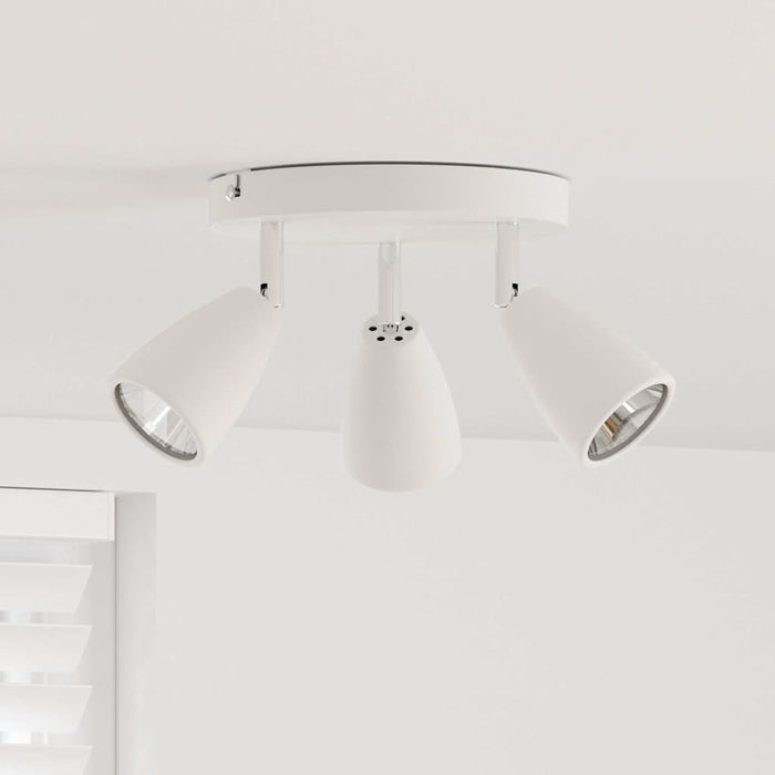 Faretto da soffitto Bianco 19 x 19 x 14.5 cm Acciaio 4108214