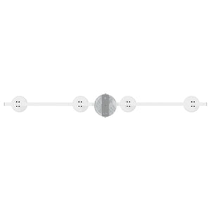 Faretto da soffitto Bianco 69.5 x 12.5 x 10.5 cm Acciaio 4108215