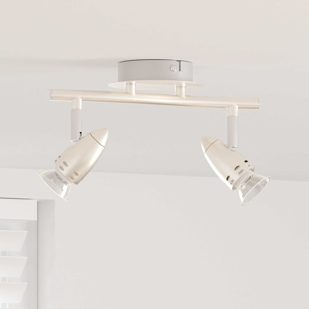 Faretto da soffitto Nichel opaco 27 x 14 x 12 cm Acciaio 4108217
