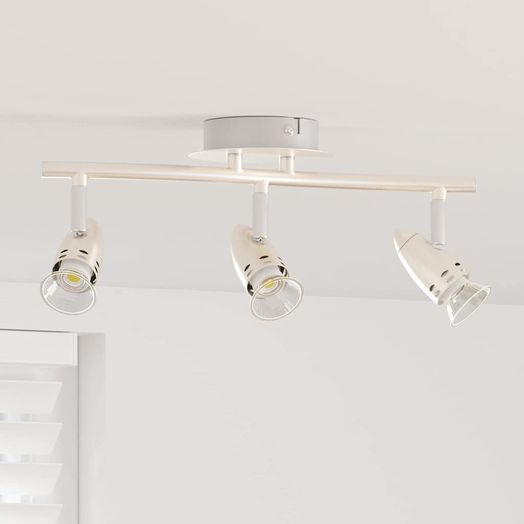 Faretto da soffitto Nichel opaco 36.5 x 10 x 12.5 cm Acciaio 4108218