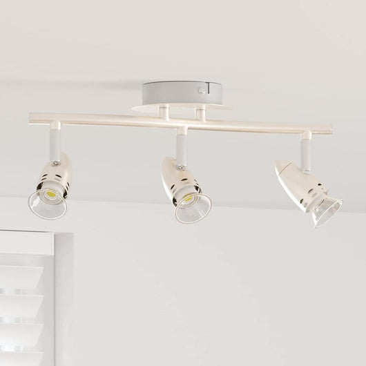 Faretto da soffitto Nichel opaco 36.5 x 10 x 12.5 cm Acciaio 4108218