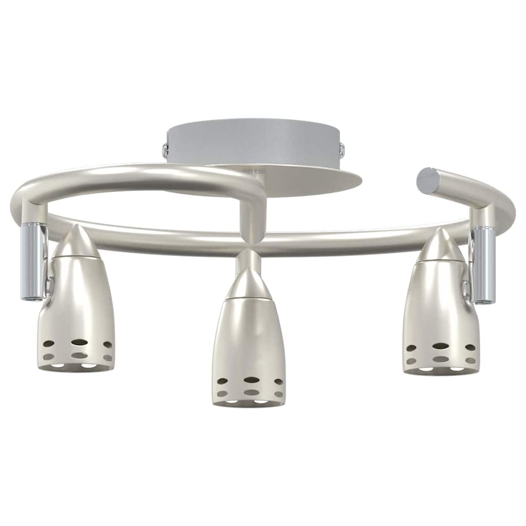 Faretto da soffitto Nichel opaco 25 x 24 x 12 cm Acciaio 4108219