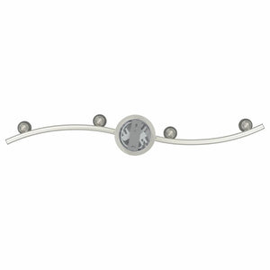 Faretto da soffitto Nichel opaco 58.5 x 15 x 12 cm Acciaio 4108220