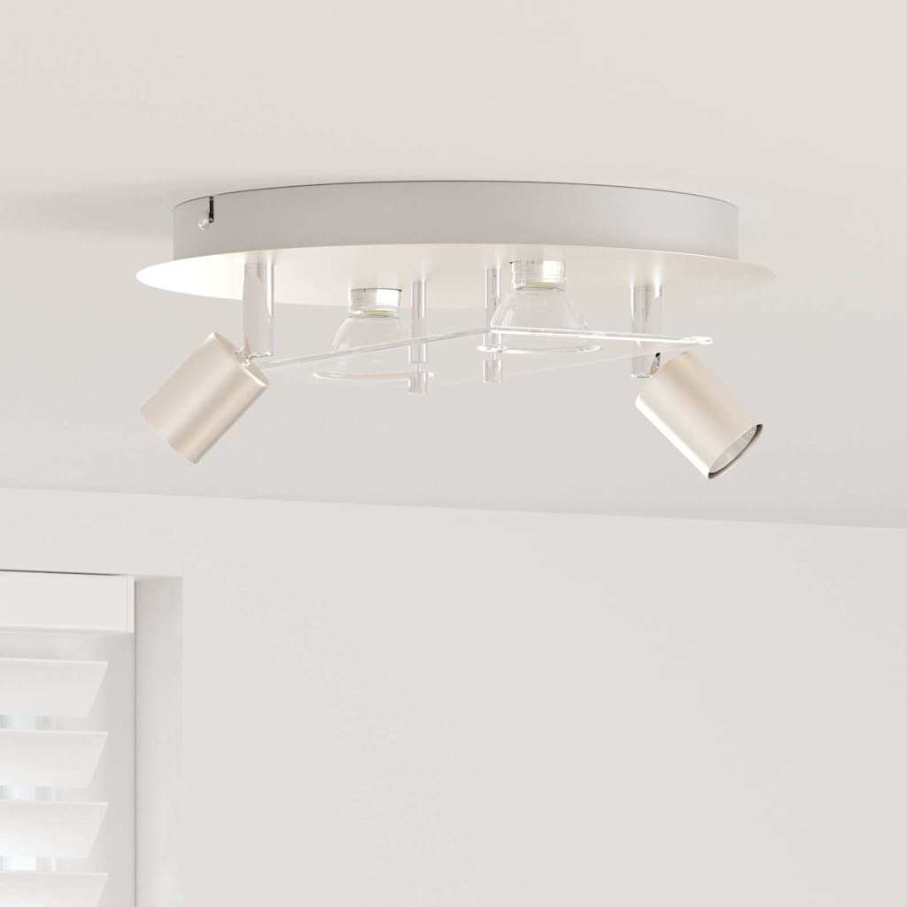 Faretto da soffitto Argento 29 x 29 x 11 cm Acciaio e Vetro 4108221