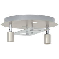 Faretto da soffitto Argento 29 x 29 x 11 cm Acciaio e Vetro 4108221