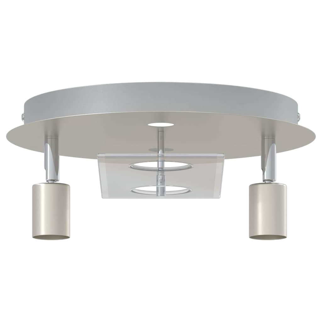 Faretto da soffitto Argento 29 x 29 x 11 cm Acciaio e Vetro 4108221