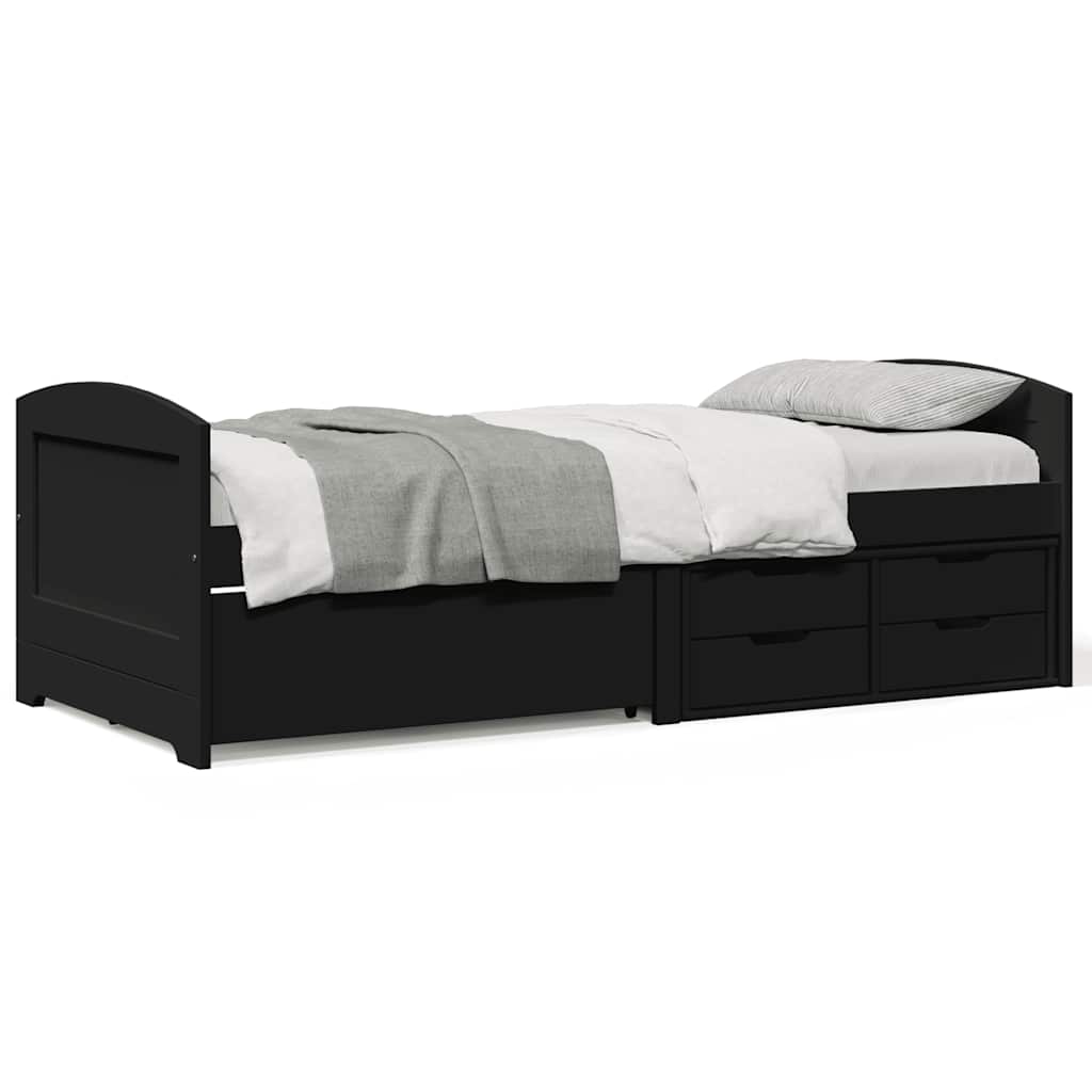 Dormeuse con 5 Cassetti senza Materasso Nero 90x200 cm IRUN 3314682