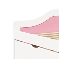 Dormeuse 3 Cassetti senza Materasso Bianco&Rosa 90x200 cm IRUN