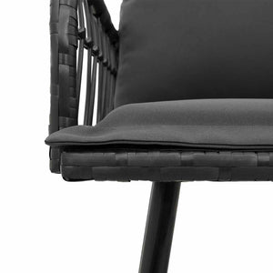 Panchina da giardino con cuscino Grigio 114 x 64 x 78cm Metallo 4108261