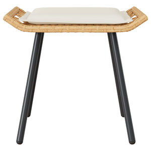 Panca da Giardino 2 pcs Marrone 50 x 40 x 45cm Poliestere 4108266