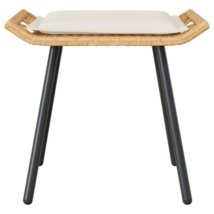 Panca da Giardino 2 pcs Marrone 50 x 40 x 45cm Poliestere 4108266