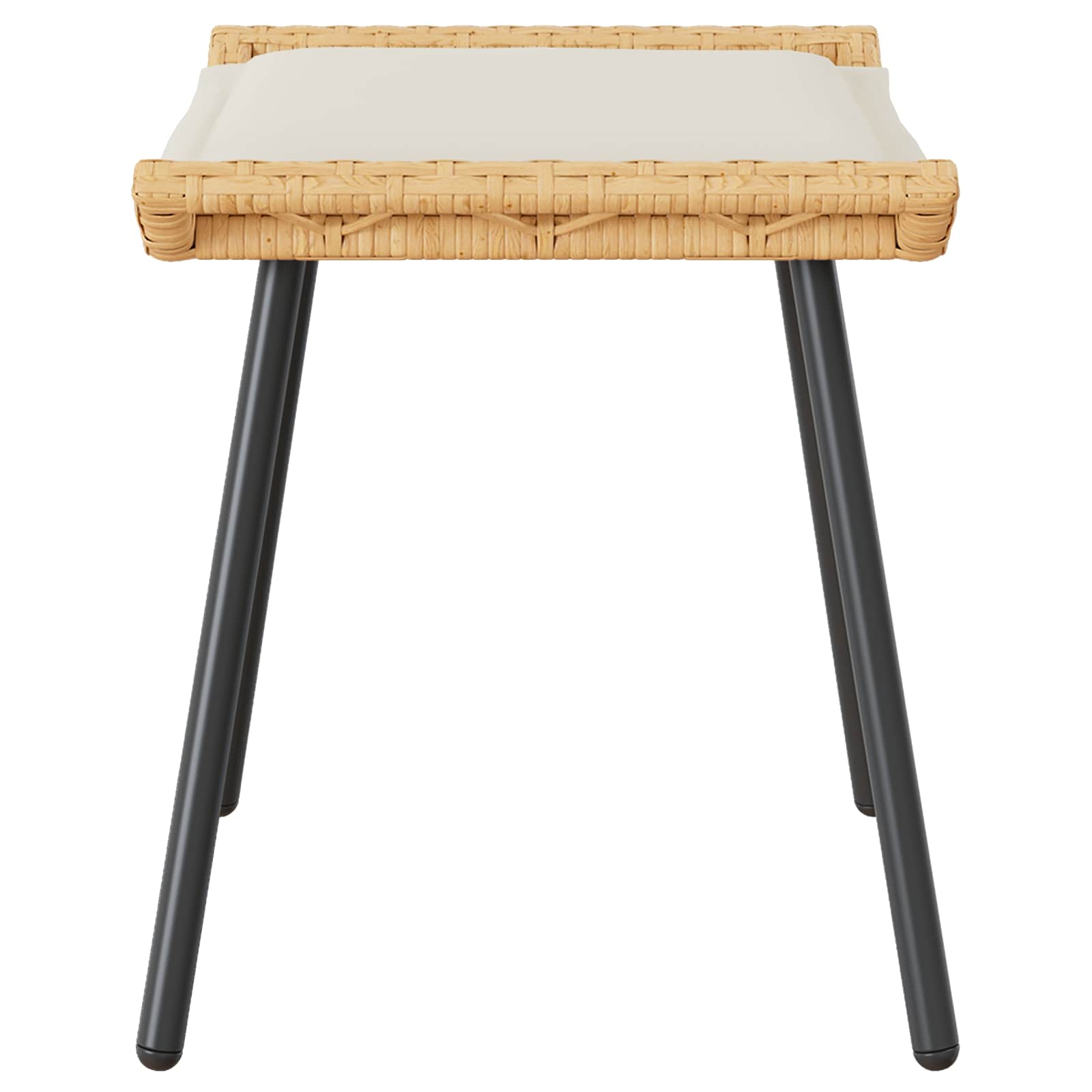 Panca da Giardino 2 pcs Marrone 50 x 40 x 45cm Poliestere 4108266