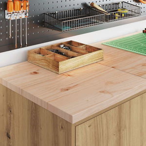 Armadi da Garage 2 pz Rovere Artigianale in Legno Multistrato 3328304