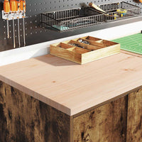 Armadi da Garage 2 pz Rovere Fumo in Legno Multistrato