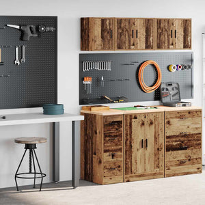 Armadi da Garage 2 pz Legno Antico in Legno Multistrato 3328321