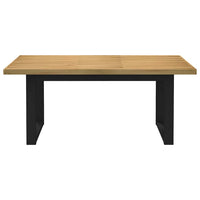 Tavolo Pranzo NOAIN Gambe a Forma U 180x90x75 cm Legno Massello