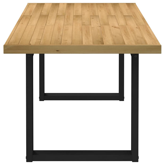 Tavolo Pranzo NOAIN Gambe a Forma U 180x90x75 cm Legno Massello