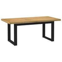 Tavolo Pranzo NOAIN Gambe a Forma U 180x90x75 cm Legno Massello 3328259