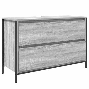 Set di mobili per il bagno con lo scaffale 3 pcs Grigio sonoma 3328362