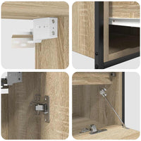 Set Mobili da Bagno 2 pz Rovere Sonoma in Legno Multistrato 3328365