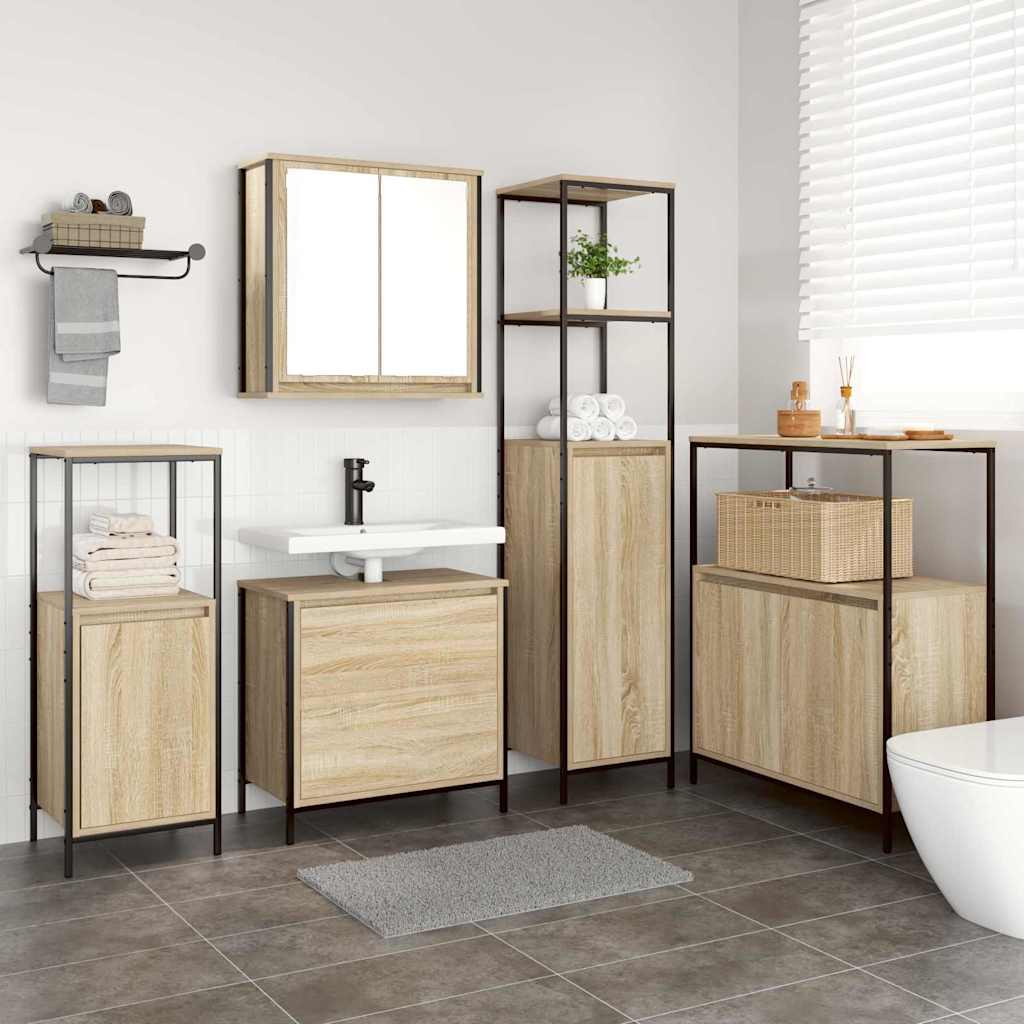 Set di mobili per il bagno 5 pcs Beige 76.5 x 35 x 95 cm 3328370